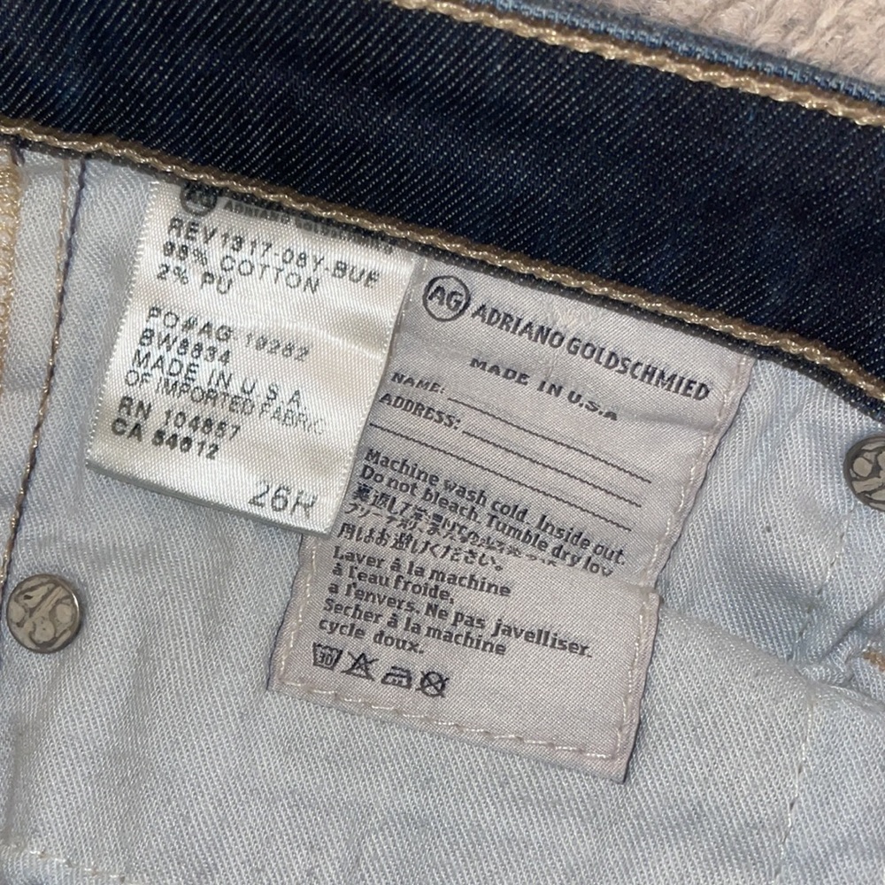 AG Ballad Slim Boot Cut Jeans Size 26 - Picture 4 of 4